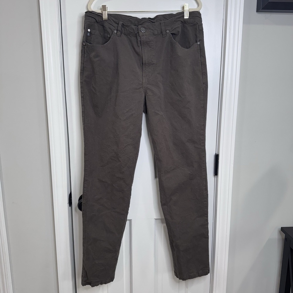 Free Fly Pants Mens 36x32 Brown Stretch Outdoor Hiking Travel Casual